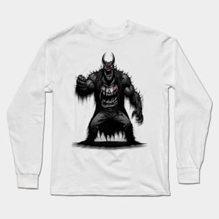 Big Monster Classic Horror Movie Long Sleeve T-Shirt